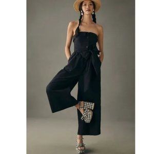 MAEVE STRAPLESS BUTTONDOWN WIDE-LEG JUMPSUIT - Size 2 - NWT